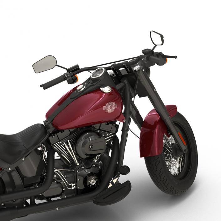 Harley Davidson Softail Slim 2016 Red 3D