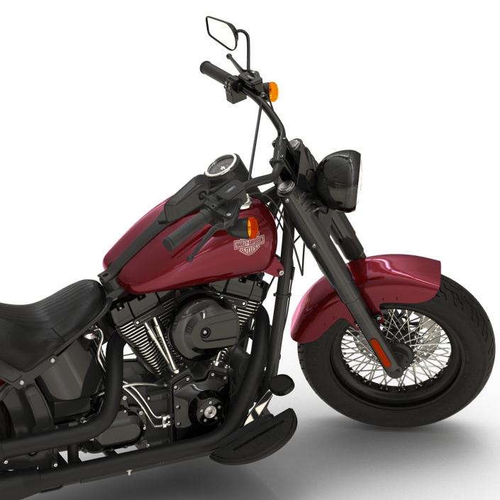 Harley Davidson Softail Slim 2016 Red 3D