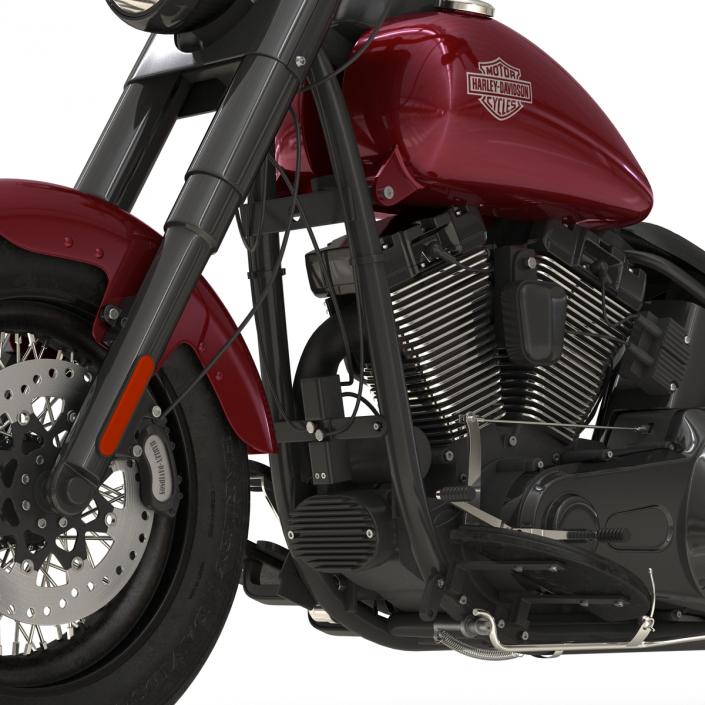 Harley Davidson Softail Slim 2016 Red 3D