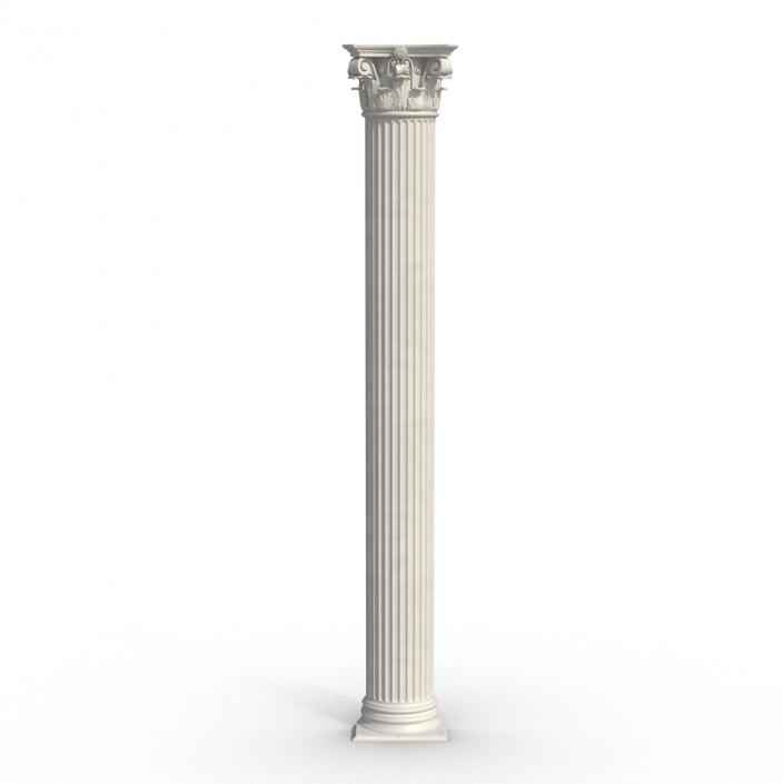 Column Corinthian Greco Roman 3D model