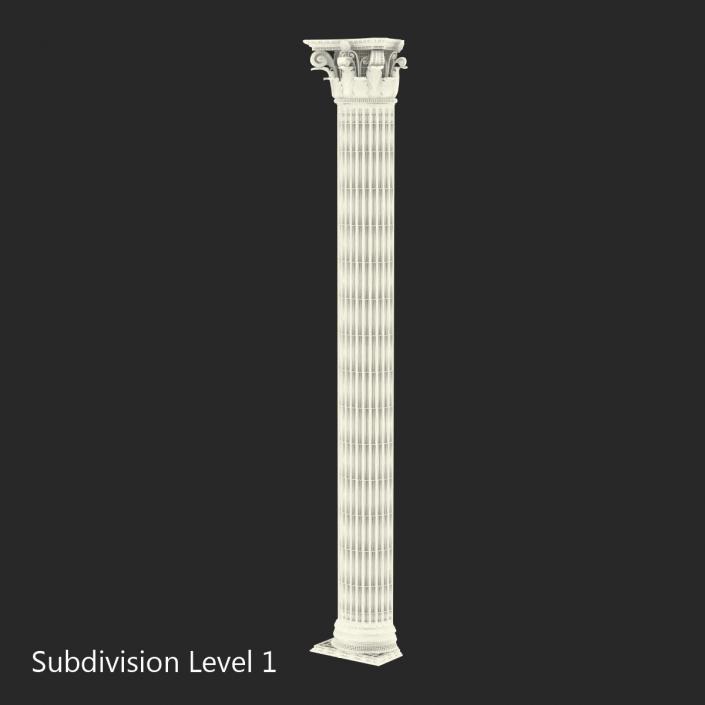 Column Corinthian Greco Roman 3D model