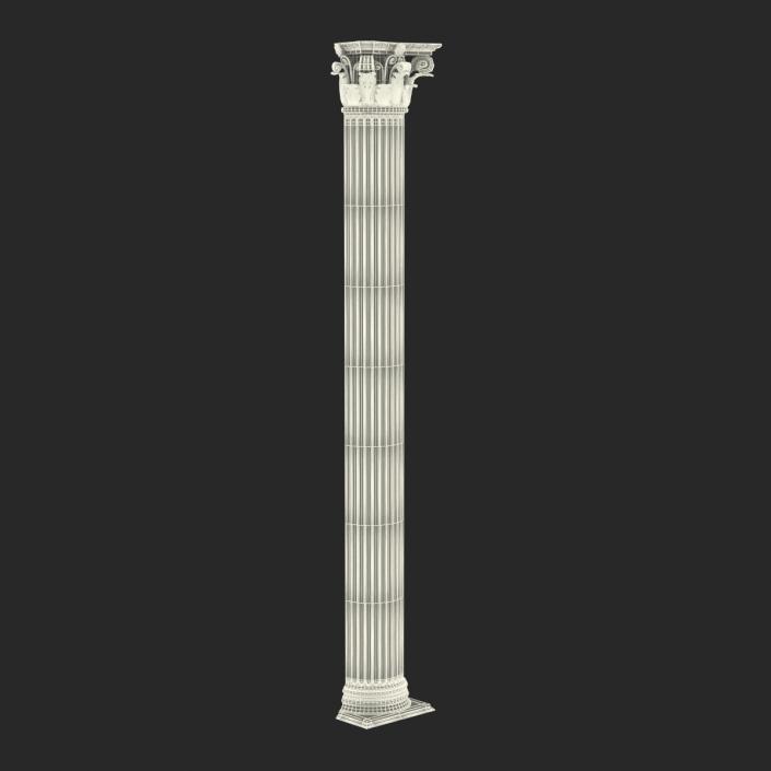 Column Corinthian Greco Roman 3D model