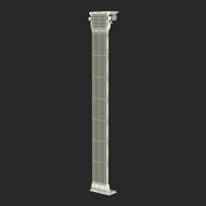 Column Corinthian Greco Roman 3D model