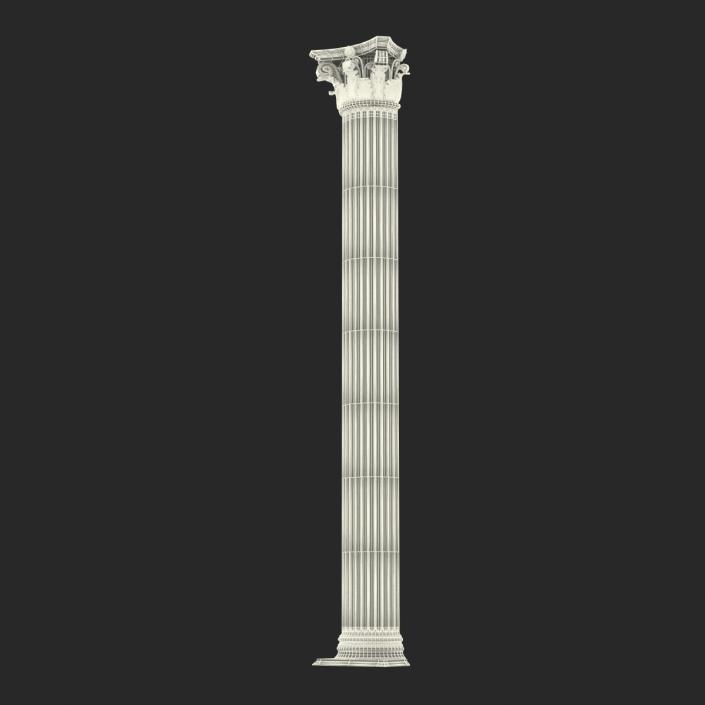 Column Corinthian Greco Roman 3D model