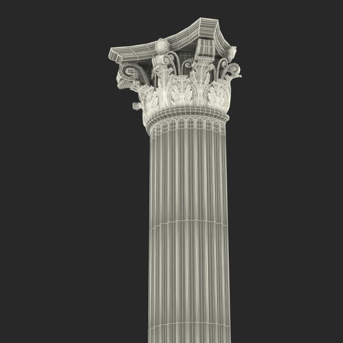 Column Corinthian Greco Roman 3D model