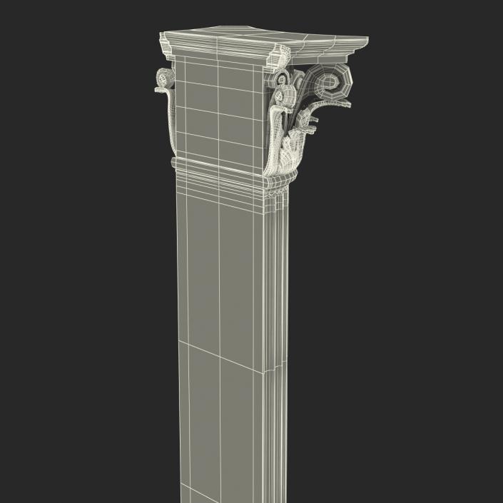 Column Corinthian Greco Roman 3D model