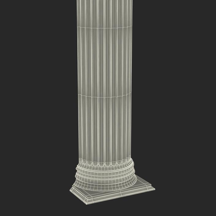 Column Corinthian Greco Roman 3D model