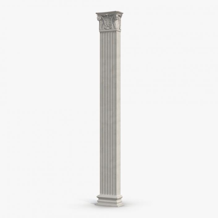 3D Column Corinthian Greco Roman 2