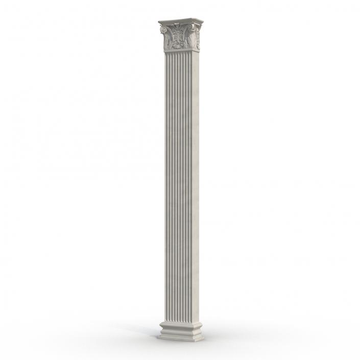 3D Column Corinthian Greco Roman 2