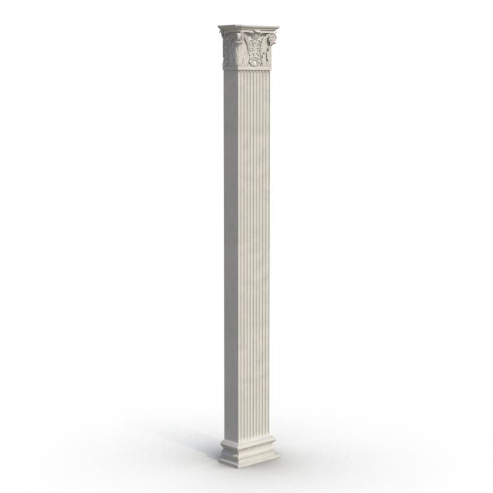 3D Column Corinthian Greco Roman 2