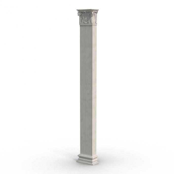 3D Column Corinthian Greco Roman 2