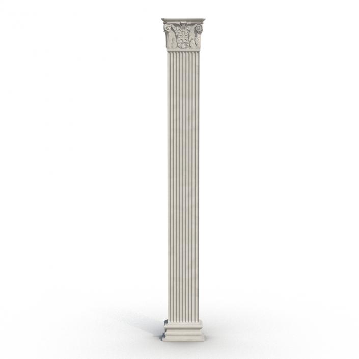 3D Column Corinthian Greco Roman 2