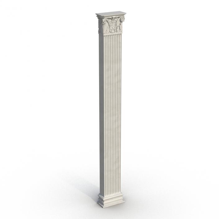 3D Column Corinthian Greco Roman 2