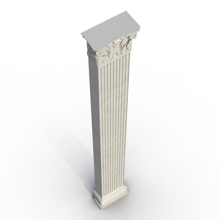 3D Column Corinthian Greco Roman 2