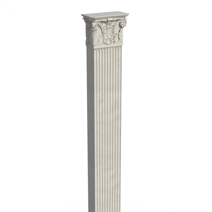 3D Column Corinthian Greco Roman 2