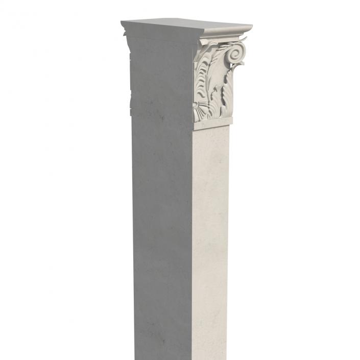 3D Column Corinthian Greco Roman 2