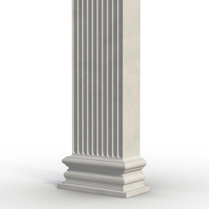 3D Column Corinthian Greco Roman 2