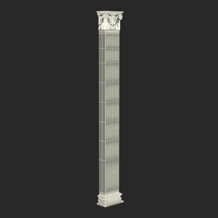 3D Column Corinthian Greco Roman 2