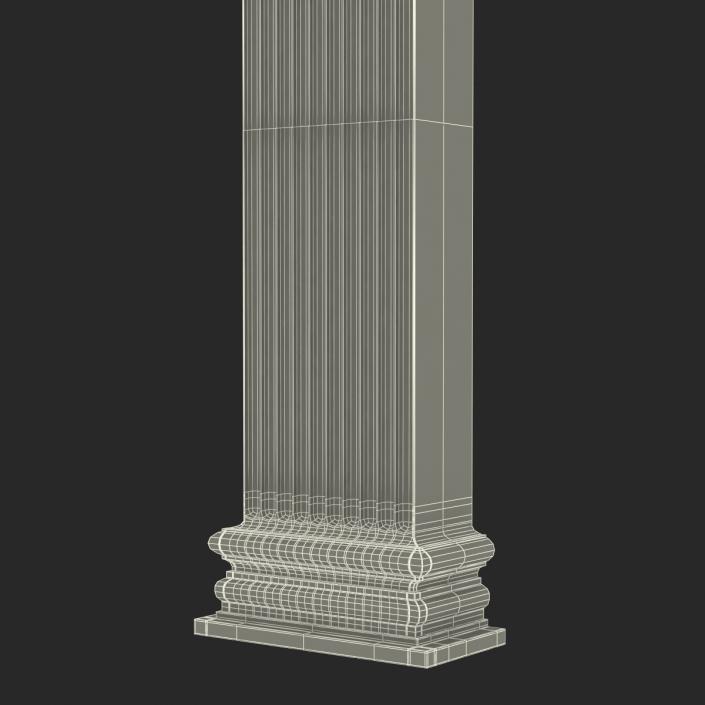 3D Column Corinthian Greco Roman 2