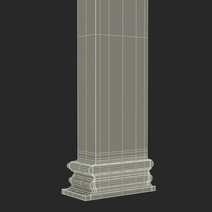 3D Column Corinthian Greco Roman 2