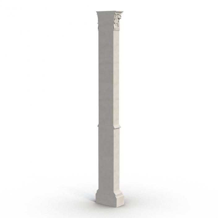 3D Column Corinthian Greco Roman 3