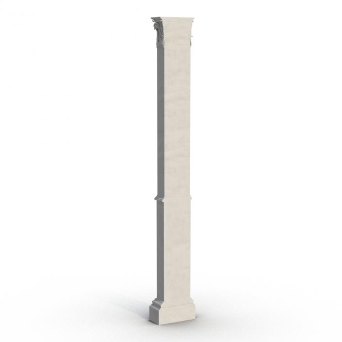 3D Column Corinthian Greco Roman 3