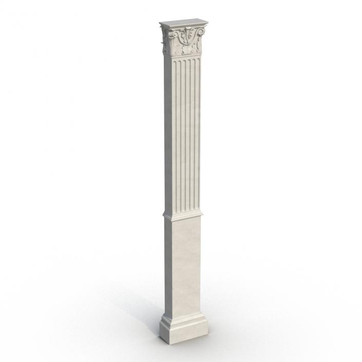 3D Column Corinthian Greco Roman 3