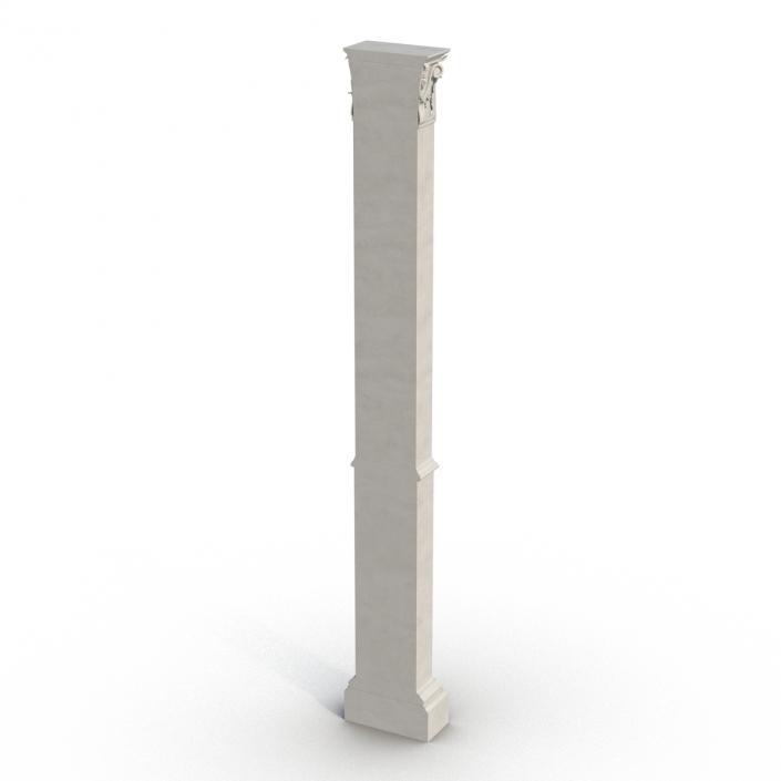 3D Column Corinthian Greco Roman 3