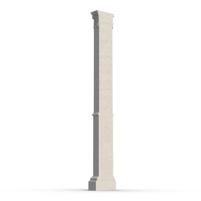 3D Column Corinthian Greco Roman 3