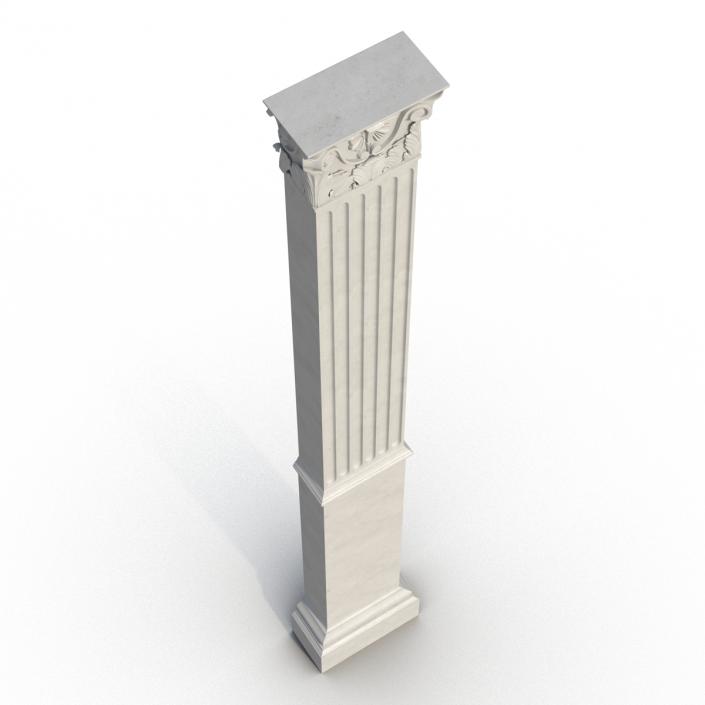 3D Column Corinthian Greco Roman 3