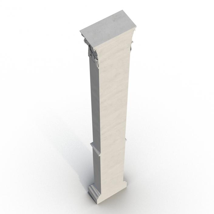 3D Column Corinthian Greco Roman 3