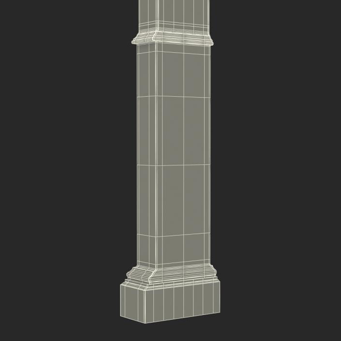 3D Column Corinthian Greco Roman 3