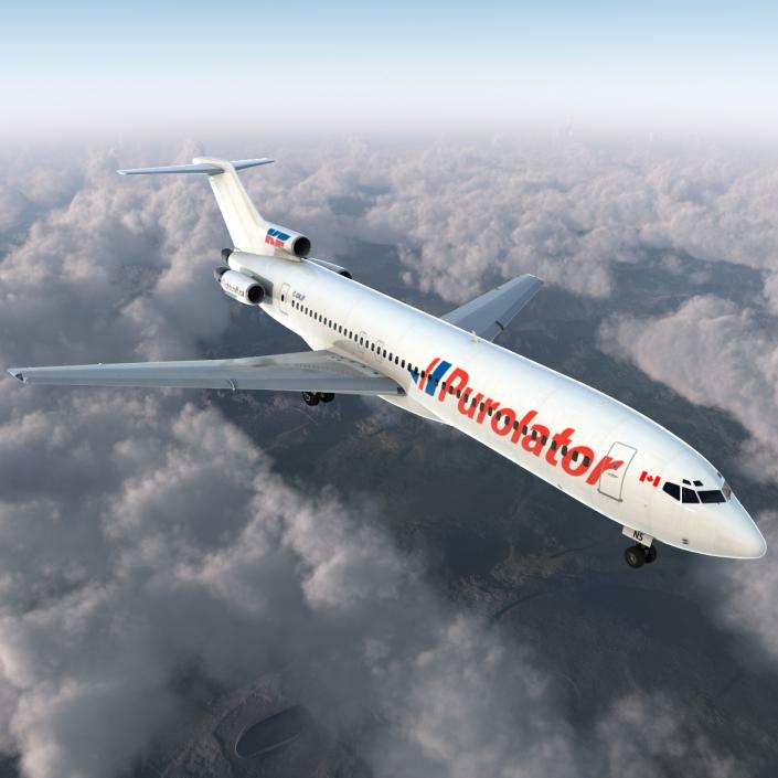 Boeing 727-200 Purolator Kelowna 3D