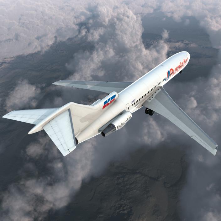 Boeing 727-200 Purolator Kelowna 3D