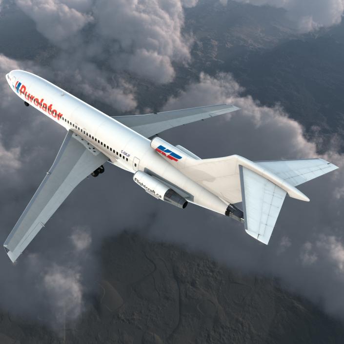 Boeing 727-200 Purolator Kelowna 3D