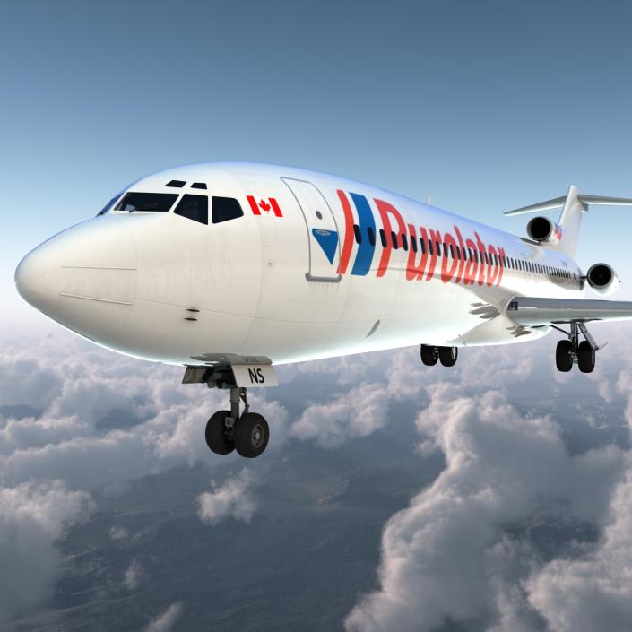 Boeing 727-200 Purolator Kelowna 3D