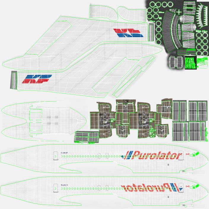 Boeing 727-200 Purolator Kelowna 3D