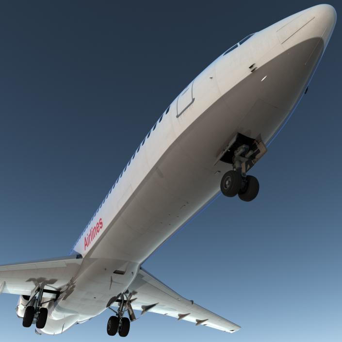 3D Boeing 727-200 Iran Aseman