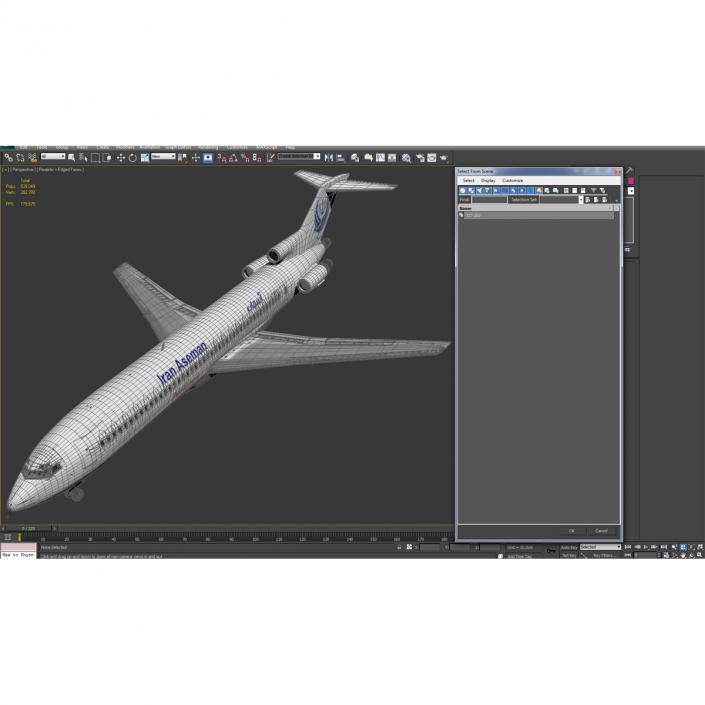 3D Boeing 727-200 Iran Aseman