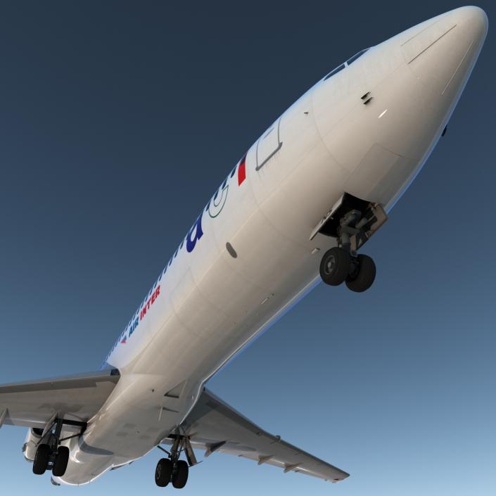 3D model Boeing 727-200 Air France