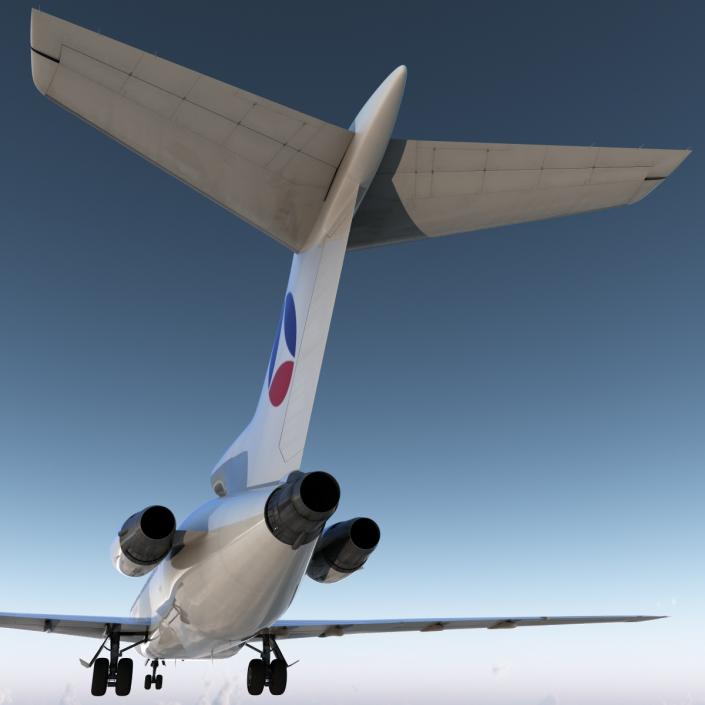 3D model Boeing 727-200 Air France