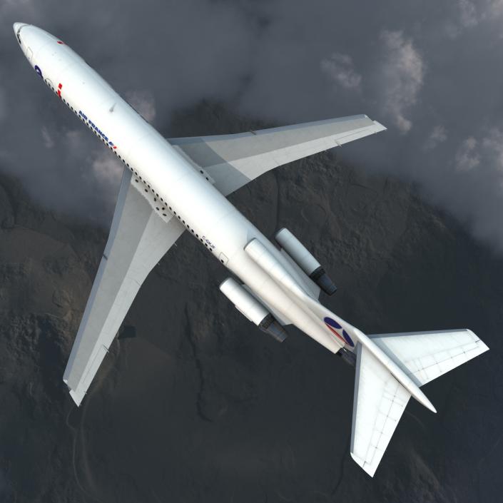 3D model Boeing 727-200 Air France