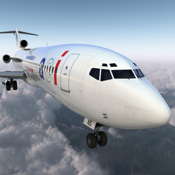 3D model Boeing 727-200 Air France