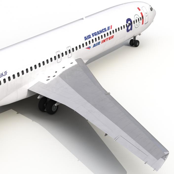 3D model Boeing 727-200 Air France