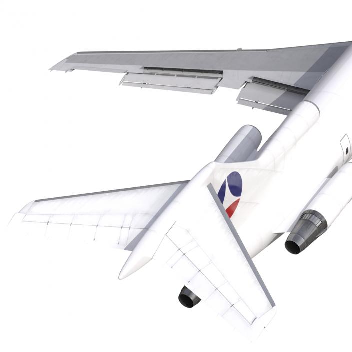 3D model Boeing 727-200 Air France