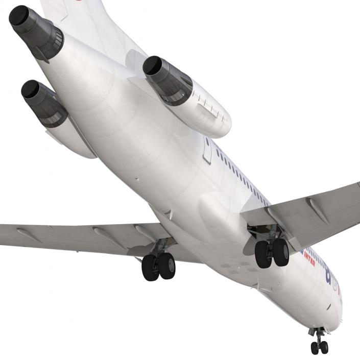 3D model Boeing 727-200 Air France