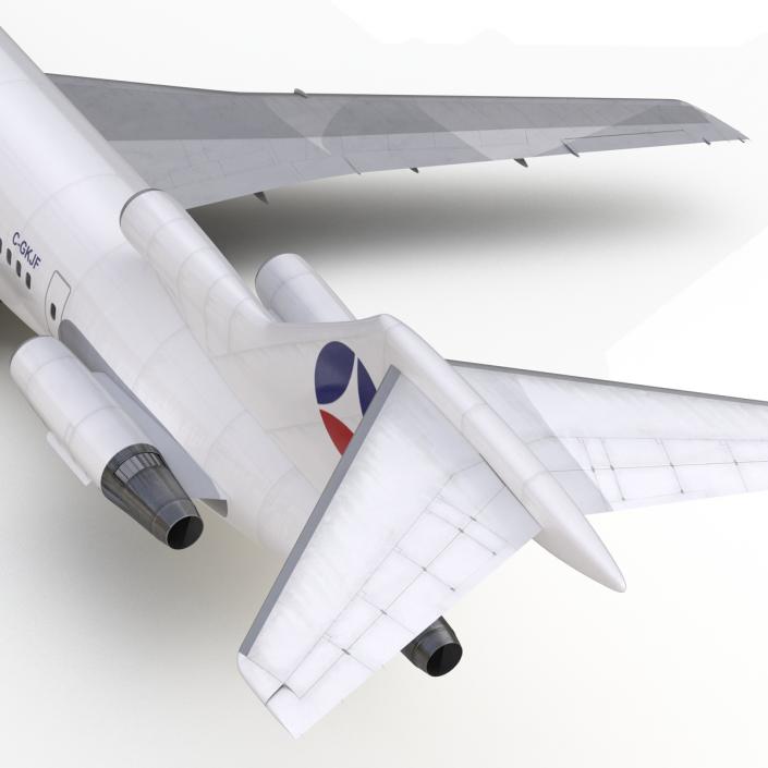 3D model Boeing 727-200 Air France