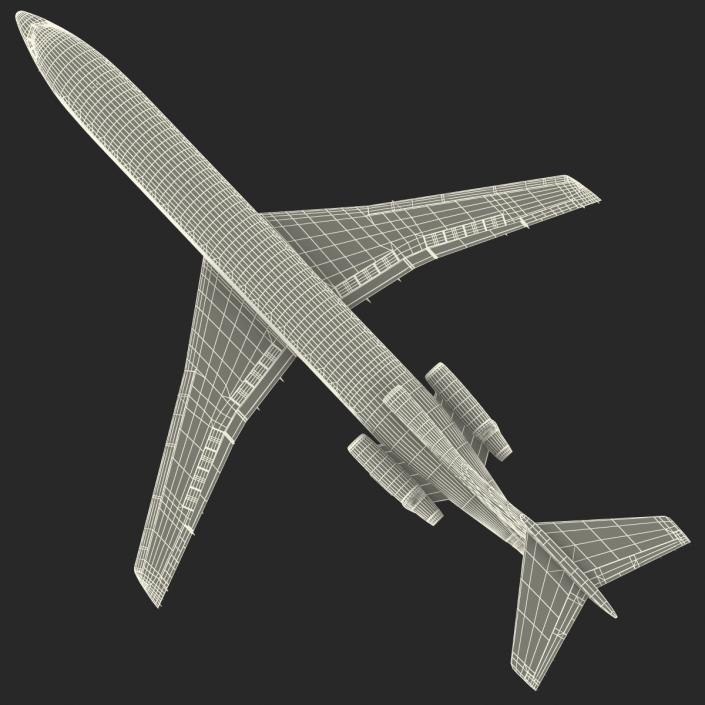 3D model Boeing 727-200 Air France