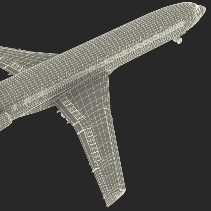 3D model Boeing 727-200 Air France