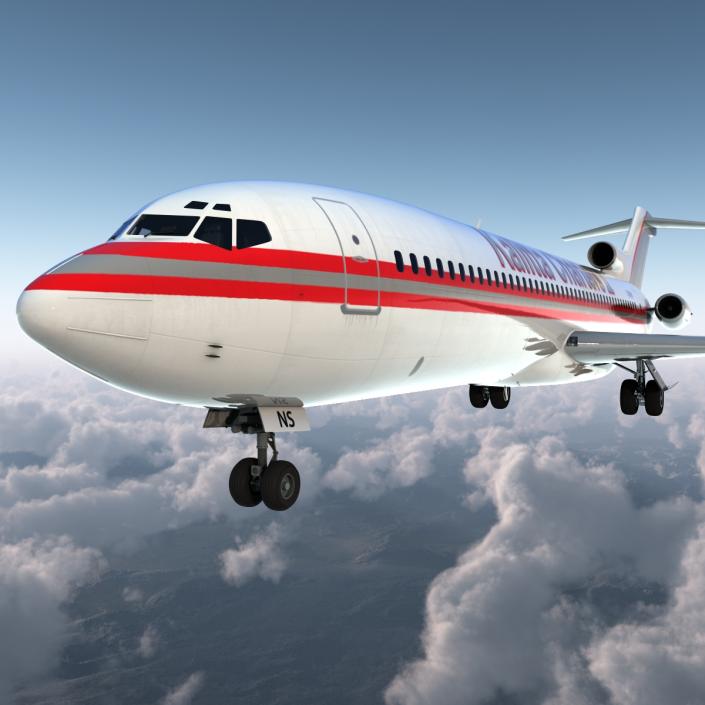 3D Boeing 727-200 Kalitta Air